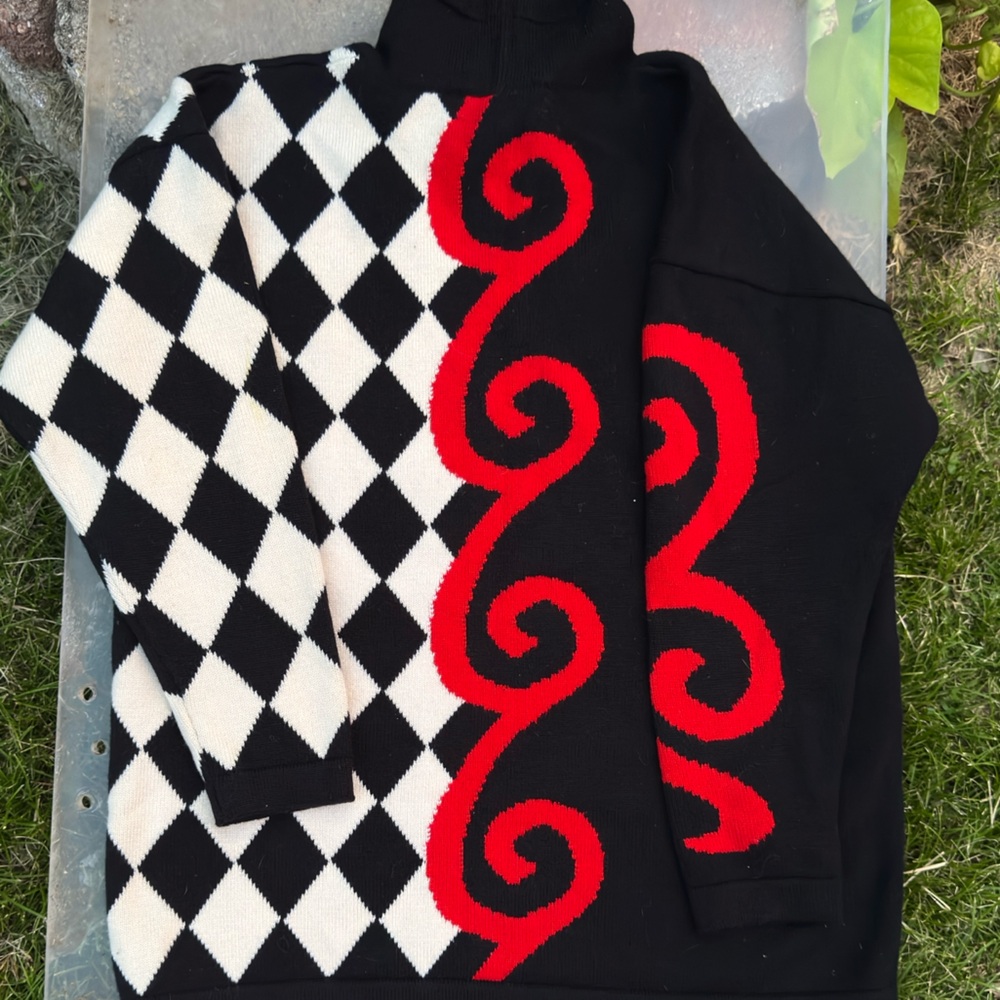 ESCADA By Margaretha Ley Vintage 80s Graphic Sweater